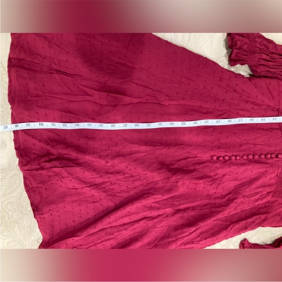 Gal Meets Glam Red MIDI Dress with long Sleeve Good condition - Picture 6 of 15